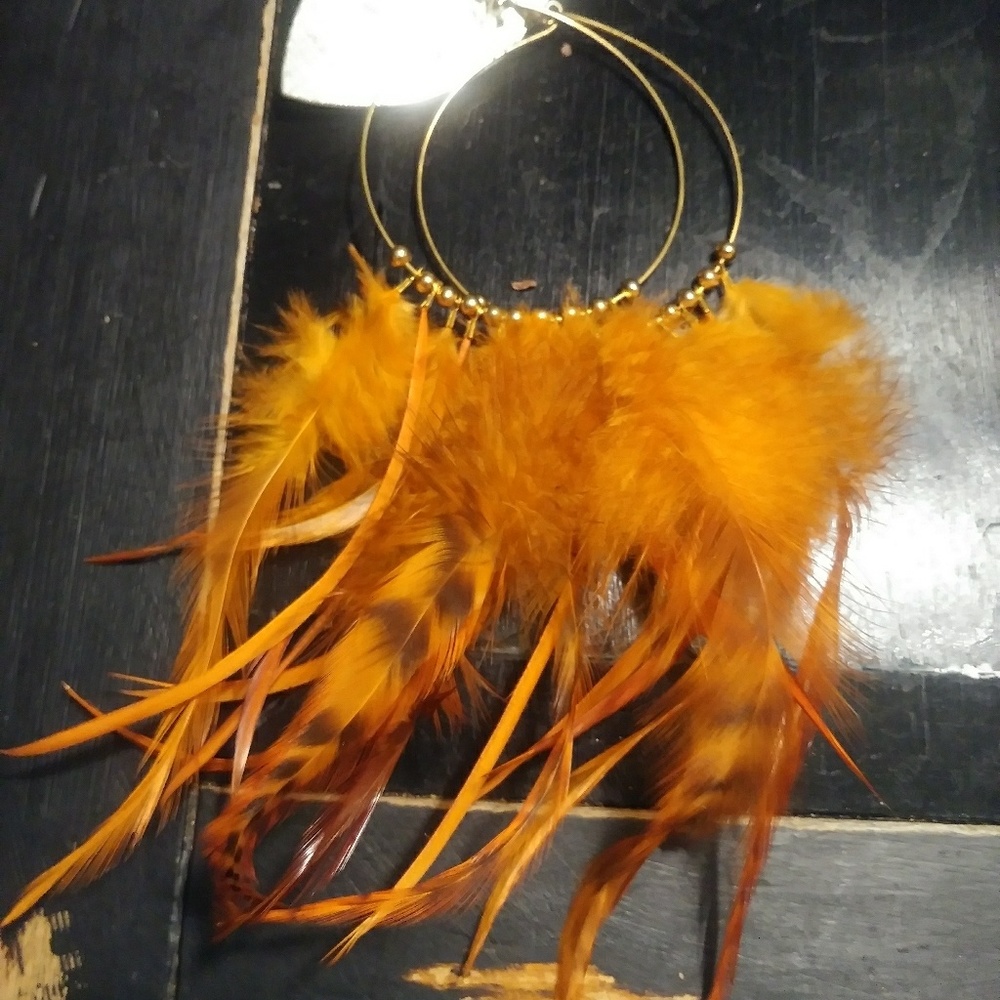 New Feather Earrings. Nickel Free